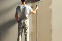 DALL·E-2025-02-25-15.37.17-A-man-standing-and-painting-a-wall-with-a-roller-in-a-neutral-muted-color-palette.-The-scene-is-simple-and-realistic-showing-a-painter-in-casual-wor