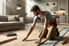 DALL·E-2025-02-25-15.57.28-A-professional-construction-worker-installing-wooden-flooring-in-a-modern-living-room.-The-worker-is-carefully-placing-each-plank-ensuring-precision-